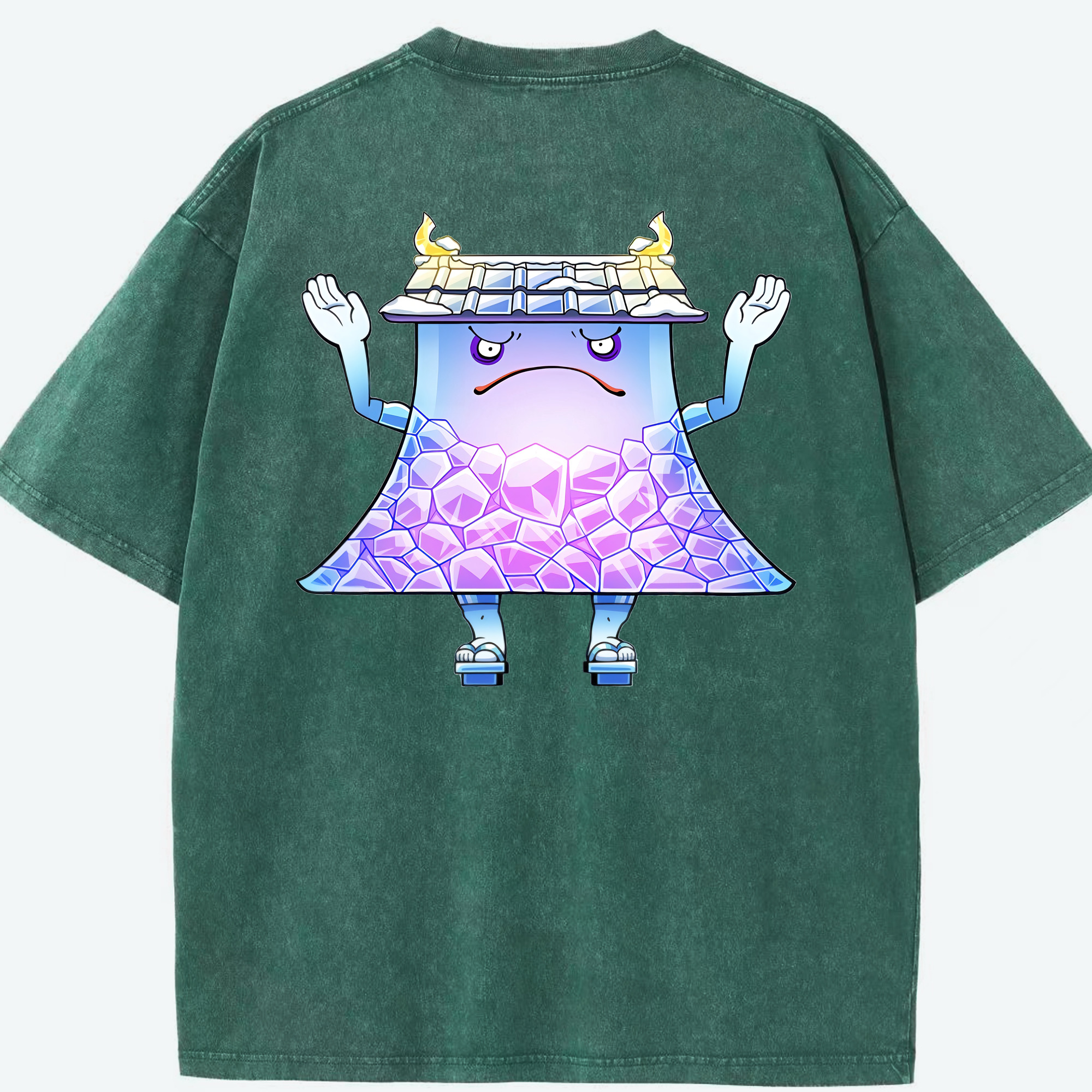 （画像用） 妖怪ウォッチ Yo-kai Watch 綿100% ヴィンテージ風 半袖Tシャツ（背面プリント）